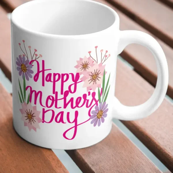 Round Handle Photo Mugs